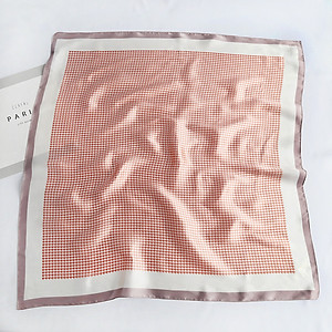 Khăn lụa vuông basic dễ phối đồ AKL90 (70x70cm