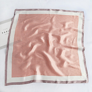 Khăn lụa vuông basic dễ phối đồ AKL90 (70x70cm