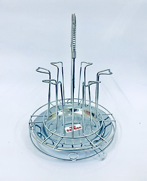 Úp cốc 6 tròn inox sáng bóng bền đẹp