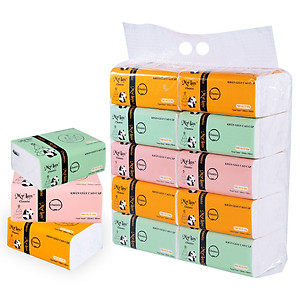 Thùng 30 gói Khăn Giấy Rút Gấu Trúc 3 Lớp MyLan Siêu Dai, Mềm Mịn, thấm hút tốt