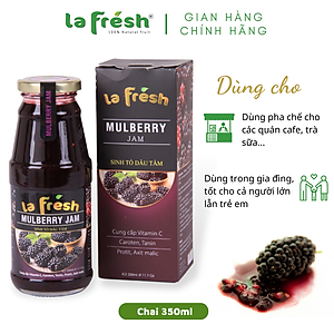 Sinh Tố Dâu Tằm Lafresh Đà Lạt Chai Thủy Tinh 350ml