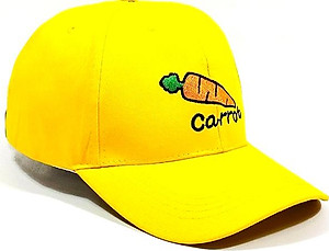 Nón kết/ Mũ lưỡi trai kaki thêu hình Carrot siêu xinh NON0252V