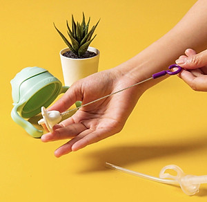 b.box Bộ ống hút thay thế và dụng cụ vệ sinh tiện dụng cho bình nước 360 dộ