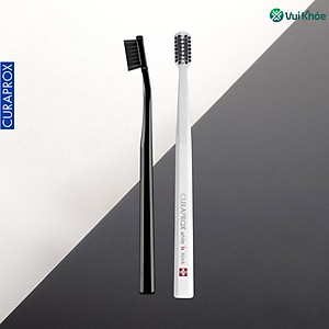 CURAPROX Black is White - Bộ 2 Cây Bàn Chải Trắng Răng | Hộp 2 cây | Mã SP 73327508