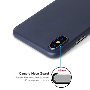 Ốp lưng Memumi siêu mỏng chống bám vân 0.3 mm cho iPhone X, Xs có gờ bảo vệ camera - Hàng nhập khẩu