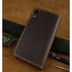 Bao da cho Iphone XR Handmade Da Bò Thật