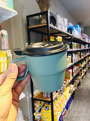 Cốc uống nước có nắp cao cấp Inomata 360ml - Hàng nội địa Nhật Bản.( Giao màu ngẫu nhiên )