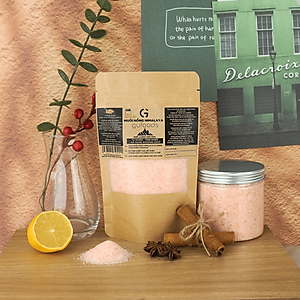 Muối hồng Himalaya GUfoods (dạng hạt mịn) - Tự nhiên, Giàu khoáng chất vi lượng, Không phụ gia, Không tinh chế