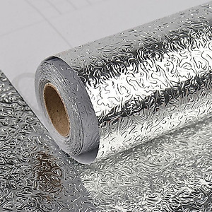 Combo 2 cuộn giấy bạc dán tường tặng kèm 3 khăn lau bếp