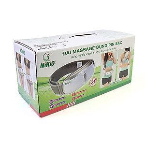 Đai (Máy) Massage Bụng Nikio NK-169DC - Công Nghệ Rung Lắc Kết Hợp Hồng Ngoại Tân Tiến, Mát Xa Bụng, Làm Săn Chắc Cơ Bụng Nhanh - Pin Sạc Tiện Lợi - Màu hồng