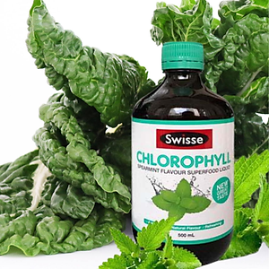 Nước diệp lục cô đặc Úc Swisse Chlorophyll hỗ trợ làm chậm quá trình lão hóa, cải thiện sức khỏe  da, tăng cường sức khỏe chung- OZ Slim Store