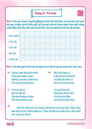 Ôn Hè Tiếng Việt 3 (dành cho học sinh lớp 3 lên lớp 4)