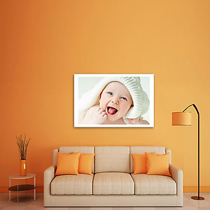 Tranh Em Bé Cười Ngộ Nghĩnh | Tranh Treo Tường Phòng Ngủ W1944