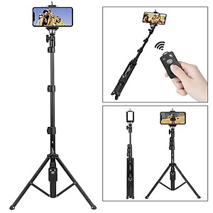 Tripod/ Gậy chụp ảnh Yunteng 1388/1388L gắn được điên thoại, máy ảnh kèm remote từ xa - Hàng chính hãng