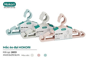 Set 10 Móc Treo Quần Áo Đại Hokori 2833, Mắc quần áo người lớn nhựa Việt Nhật cao cấp
