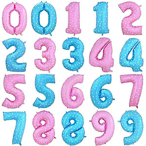 Bong bóng hình chữ số tráng nhôm kích cỡ 32 inch trang trí tiệc sinh nhật