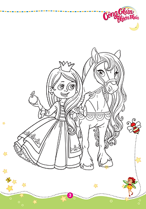 Sách Tô Màu Công Chúa Thiên Thần (Tập 1)