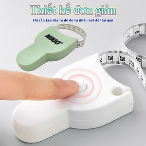 Thước đo tự động thu gọn dây Nikio NK-06TD - 1.5m