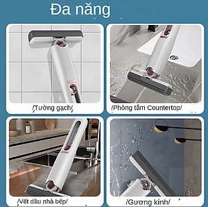 Cây lau kính, bàn bếp KG5S đa năng tự vắt thông minh, bọt biển siêu thấm hút gập gọn mini 25cm - Hàng chính hãng