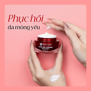 Kem Dưỡng Ẩm Phục Hồi Vita B5 Cream Miss Candy White Skin Hộp 25g