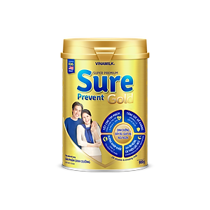 Sữa bột cho người lớn tuổi Vinamilk Sure Prevent 900g (Hộp thiếc) - bổ sung dinh dưỡng và tăng cường sức khỏe