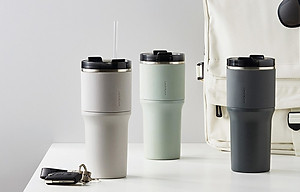 Bình giữ nhiệt LocknLock Metro Drive LHC4277S 650ml - Kèm ống hút và cọ rửa