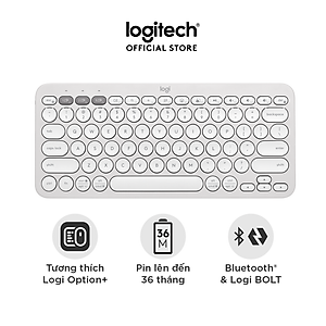 Bàn phím Bluetooth đa thiết bị Logitech Pebble Keys 2 K380s - Hàng chính hãng