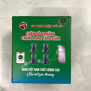 Bộ 4 Chân Kê Máy Giặt Chống Rung, Điều Chỉnh Được Độ Cao, Đế Chống Ồn Máy Giặt, Máy Sấy, Hàng chính hãng