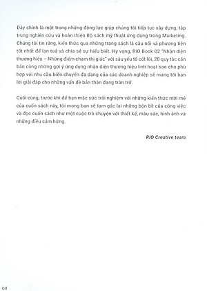 Sách Rio Book No.2 - Nhận Diện Thương Hiệu, Những Điểm Chạm Thị Giác (Tái Bản)