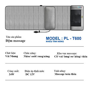 Đệm Massage Toàn Thân aYosun PL - T600 