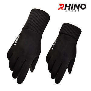 Găng tay da lộn giữ ấm mùa đông Rhino G801 nam nữ, chống gió
