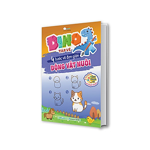Combo DINO tập vẽ - 4 bước tập vẽ đơn giản cho bé (5 cuốn)
