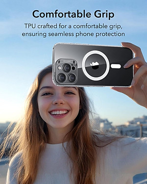 Ốp Lưng cho iPhone 16 Pro / iPhone 16 Pro Max ESR Zero Clear Case HaloLock - Hàng Chính Hãng