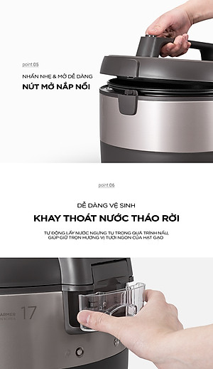 Nồi Cơm Điện Cuckoo 3.0 lít CR-1755- Lòng nồi chống dính- Hàng chính hãng Cuckoovina- Bảo hành 2 năm