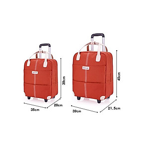 Vali kéo du lịch kèm túi xách thời trang, vali vải dù chống thấm nước