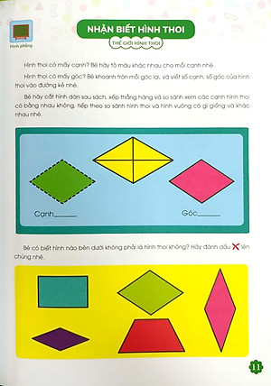 Sách Thiên Tài Toán Học (5-6 Tuổi) - Phát Triển Tư Duy Hình Học