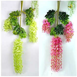 Hoa tử đằng dây treo dài 110cm - Hoa giả lụa trang trí lễ kết hôn, sự kiện, nhà hàng, tiệc cưới, ngoại thất, làm giàn