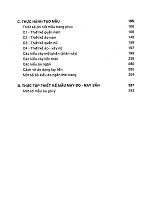 Sách Kỹ Thuật Cắt May Gia Dụng Và Công Nghiệp - Thiết Kế Thực Hành Các Mẫu Trang Phục
