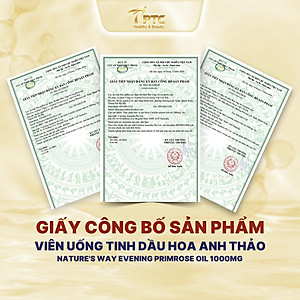 Viên uống tinh dầu hoa anh thảo Nature's Way Evening Primrose Oil 1000Mg