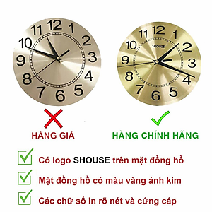 Đồng Hồ Trang Trí Treo Tường Nghệ Thuật Cao Cấp Shouse A23 hiện đại 3D kích cỡ lớn đẹp kim trôi treo phòng khách