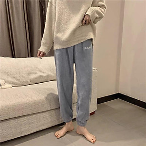 Quần nỉ bông - Quần lông cừu mặc nhà siêu ấm dày dặn hàng loại đẹp
