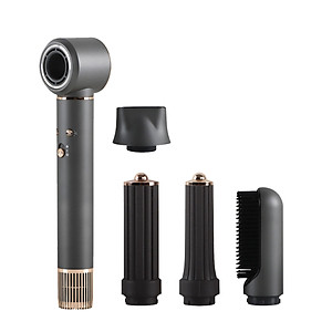 Máy sấy tạo kiểu tóc Locknlock Ion âm ENA426GRY Multi hair dryer 220V,1300W, 50Hz- Màu xám - Hàng chính hãng