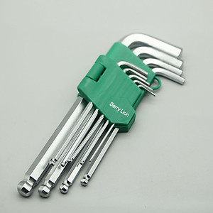 Bộ lục giác đầu bi chữ L 9 cây 