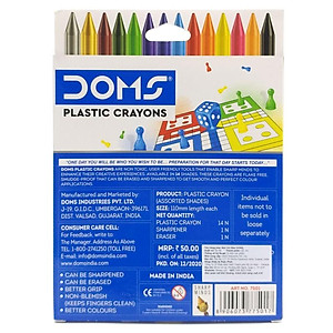 Hộp Bút Sáp Màu DOMS 14 Màu 7501
