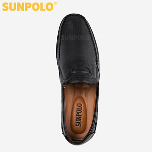 Giày Lười Nam Da Bò SUNPOLO SU4010 (Đen, Nâu)