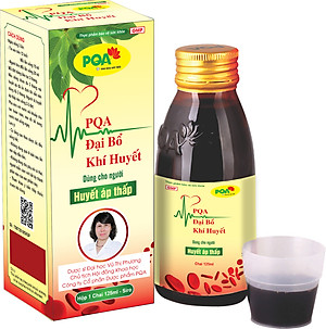 Đại Bổ Khí Huyết PQA Thành Phần Từ Thiên Nhiên Hỗ Trợ Bổ Huyết, Tăng Huyết Áp Dùng Cho Người Huyết Áp Thấp Hộp 125ml