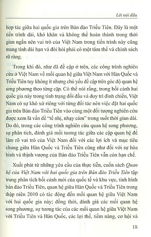 Quan Hệ Của Việt Nam Với Hai Quốc Gia Trên Bán Đảo Triều Tiên (Sách chuyên khảo)