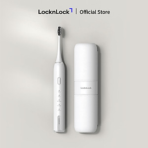Bàn chải đánh răng điện LocknLock Electric toothbrush ENR386WHT/ENR386BLK 5 chế độ linh hoạt kèm hộp đựng bàn chải - 2 Màu