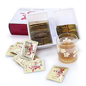 Combo 2 Hộp Trà Sâm Daedong 50 gói Chiết xuất từ hồng sâm nội địa 6 năm tuổi dạng trà hạt cốm Hàn Quốc