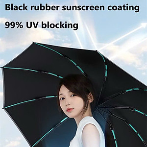 Ô Dù Gấp Gọn 10 Nan Kép - Chắc Chắn, Chống Lật, Tay Cầm Thông Minh, Chống Tia UV 99% - HÀNG CHÍNH HÃNG MINIIN